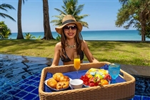 Floating breakfast with stunning view